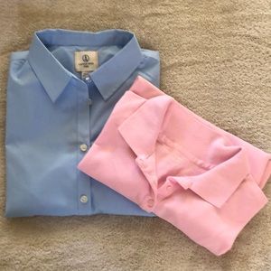 SALE - 2 Girls Uniform Shirts - Lands End and Old Navy